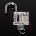 Ambienceo Professional Visible Practice Lock Cutaway Transparent Padlocks Tra...