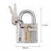 Banwen Professional Practice Lock, Transparent Cutaway Practice Tools for Loc...