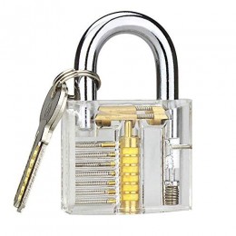 Banwen Professional Practice Lock, Transparent Cutaway Practice Tools for Loc...