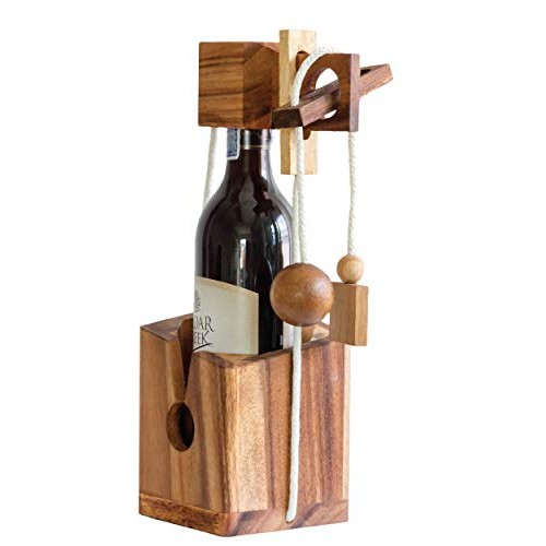 Fun Wine Gifts Game Bottle Puzzle for Wine Lovers Brain Teaser Adults fit wit...