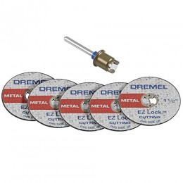 Dremel EZ406-02 1 1/2-Inch EZ Lock Rotary Tool Cut-Off Wheel and Mandrel Meta...