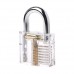 Forgun 80mm/3.15" Transparent Cutaway Locks Inside View Practice Padlock Visi...