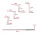 Goodqueen 5 Pcs Stainless Steel Double Row Tension Wrench Tool Removal Hooks ...