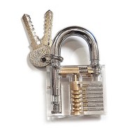KINGLAKE Crystal Professional Visible Cutaway of Padlocks Lock for Locksmith ...