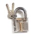 KINGLAKE Crystal Professional Visible Cutaway of Padlocks Lock for Locksmith ...