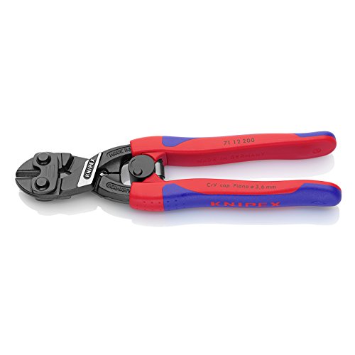 KNIPEX Tools 71 12 200, Comfort Grip High Leverage Cobolt Cutters with Openin...