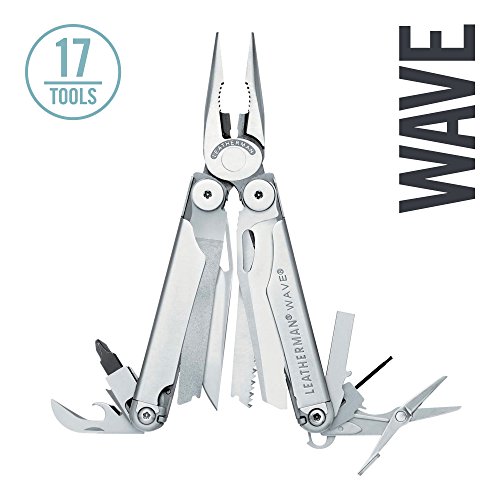 Leatherman 830037 - Wave Multitool, Stainless Steel with Leather Sheath (FFP)