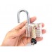 3 Pack Practice Lock Set, LepoHome Transparent Crystal Keyed Padlock, Lock Pi...