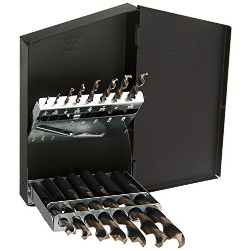 Neiko Pro 10135B Industrial Grade Left Hand Drill Bit Set, 15 Piece