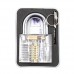 Practice Lock Set, Transparent Cutaway Crystal Pin Tumbler Keyed Padlock, Loc...
