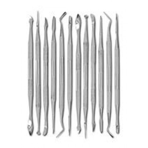 SE DD312 12-Piece Stainless Steel Wax Carvers Set