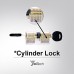 YuliTech Locks, Transparent Cutaway Crystal Pin Tumbler Keyed Padlock, Cylind...