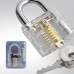 YuliTech Practice Lock Set, Transparent Cutaway Crystal Pin Tumbler Keyed Pad...